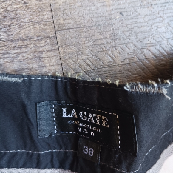 LA Gate Men’s 38  Black Shorts Y2K 2000s Carpenter  Baggy Beach A11 - Picture 2 of 5